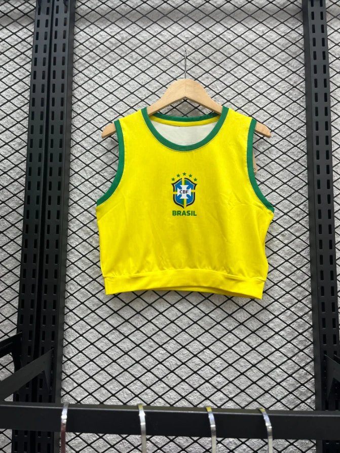 AC Milan Club América x Caliente.mx Crop Top Yellow / Black / Red / Blue Vest-Top Vest Top - 15