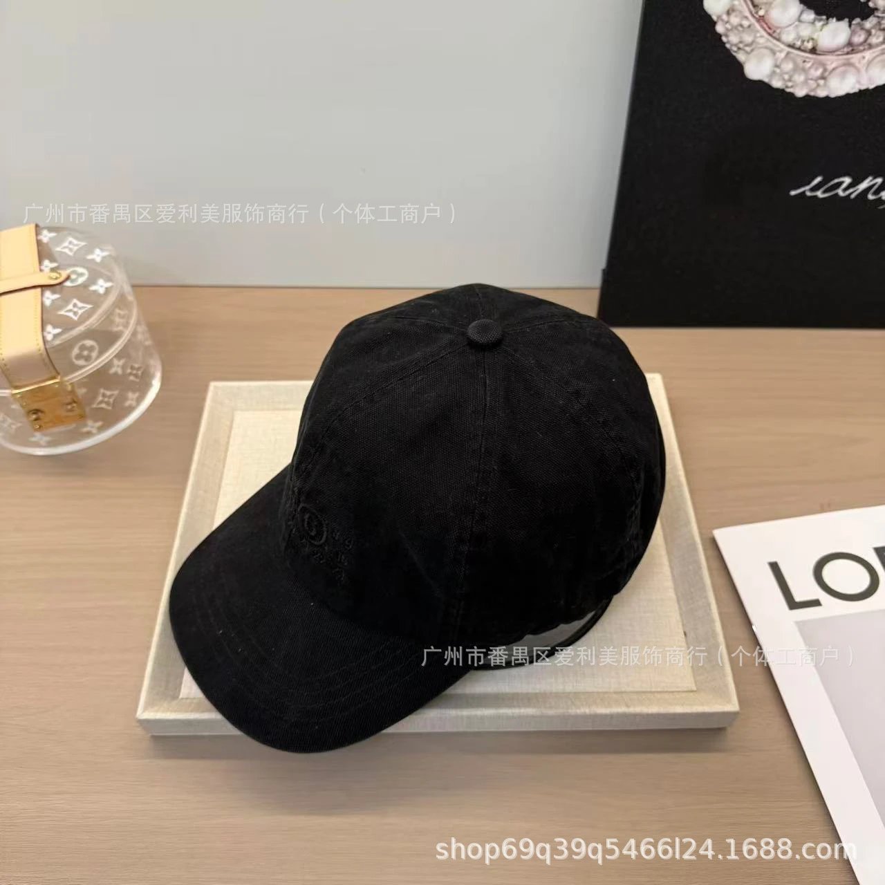 Design Baseball Cap Army Green Washed Cotton Cap - 4