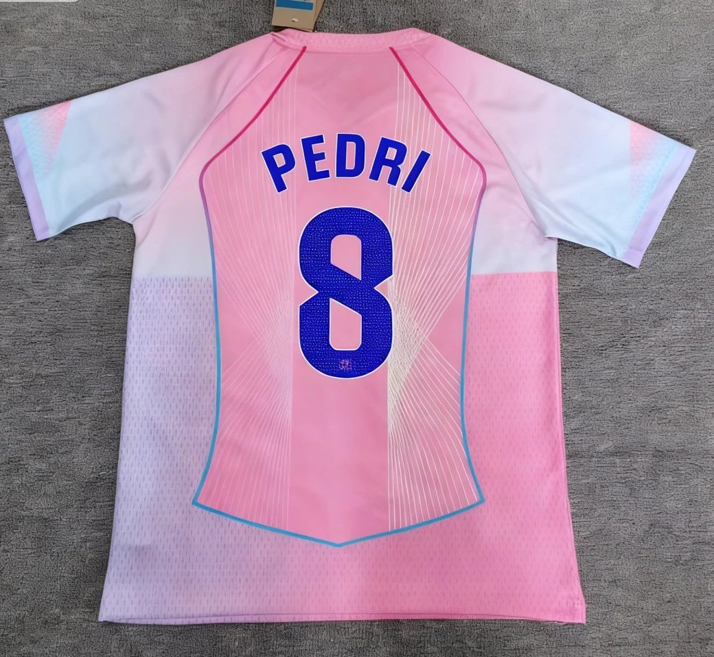 FC Barcelona 2023-24 Away Jersey Beige with Blue Accents Jersey - 13