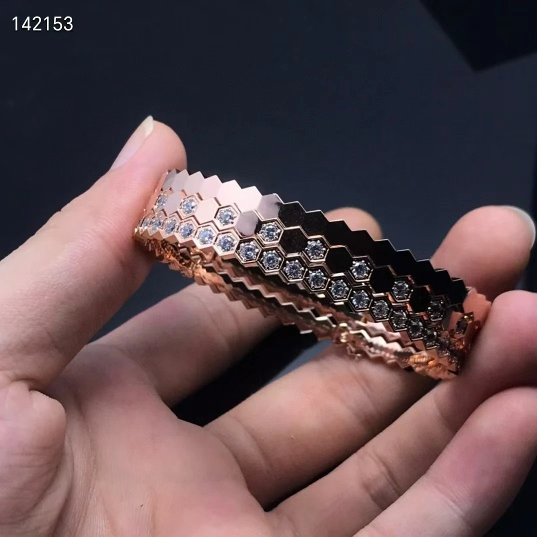 FRED Force 10 Hexagon Diamond Bracelet Silver Jewelry - 9