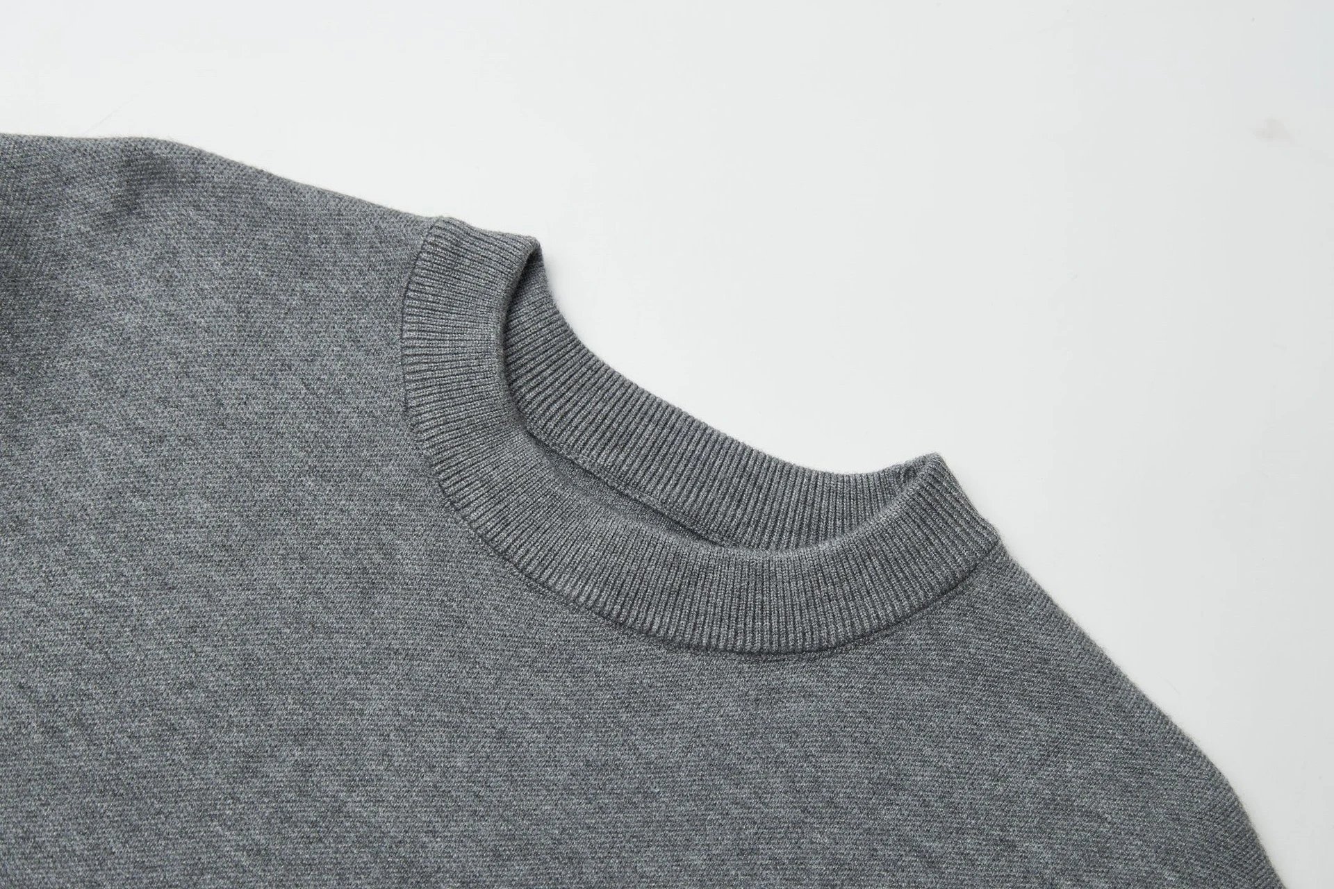 Versace Medusa Greek Key Knit Sweater Gray - 4