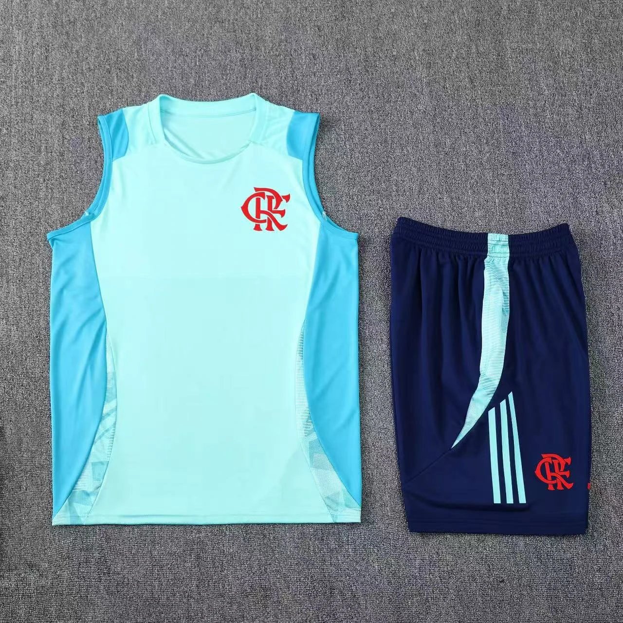 Paris Saint-Germain Training Vest and Shorts Set Pink / Black - 4