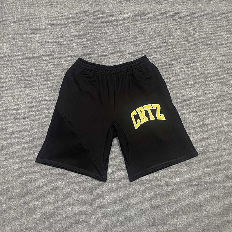 Corteiz CRTZ Arch Logo Black Shorts - 1