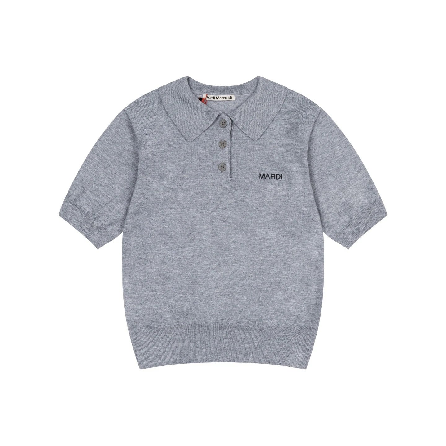 Mardi Mercredi Knit Polo Mint Green Polo Shirt - 7