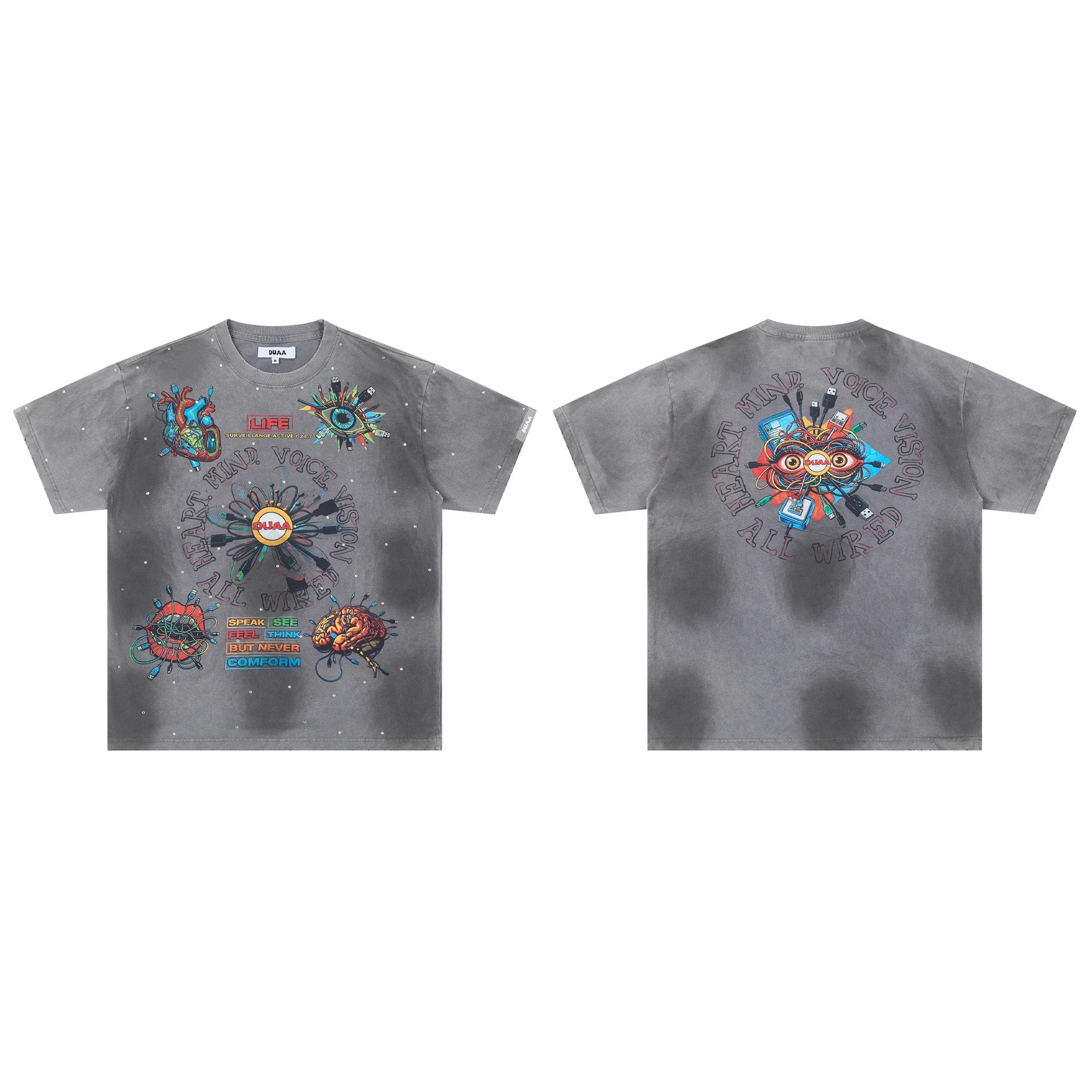 Design DUAA Racing Trophy Graphic T-Shirt Orange T-Shirts - 16