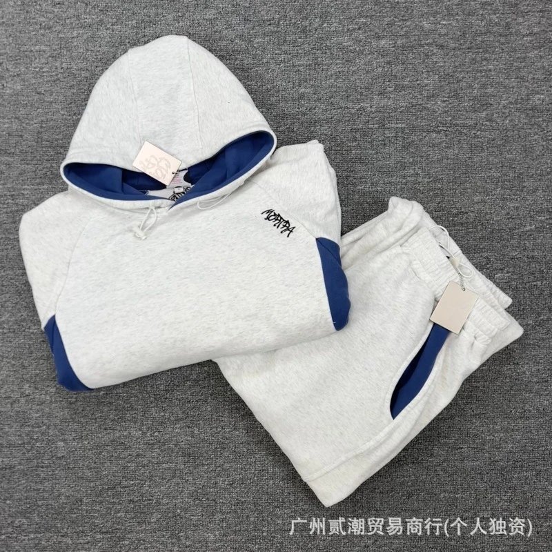 Design Color-Block Hoodie Gray / Black - 10
