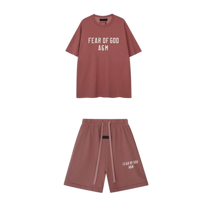 Fear of God Essentials Black Logo T-Shirt and Shorts Set - 6