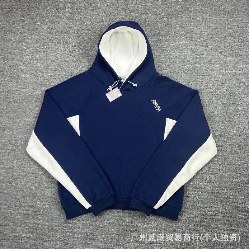 Design Color-Block Hoodie Gray / Black - 26