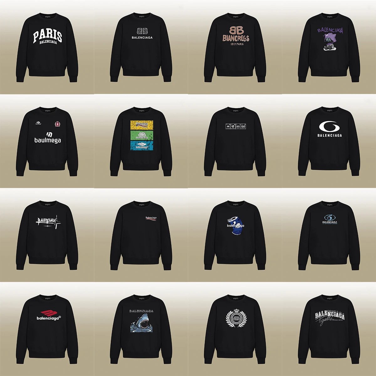 Balenciaga Logo Blac