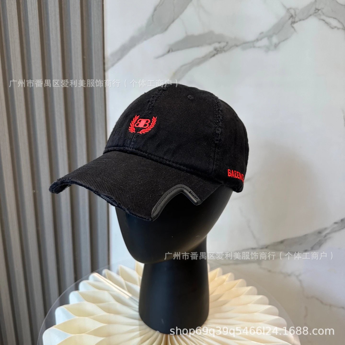 Unbranded Hats Embroidered Baseball Cap with Notched Brim image 2