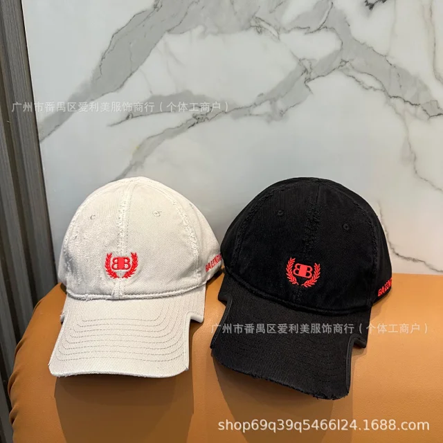 Unbranded Hats Embroidered Baseball Cap with Notched Brim product detail image 1