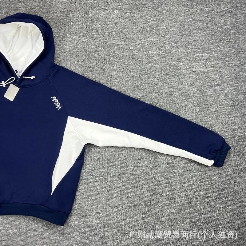 Design Color-Block Hoodie Gray / Black - 34