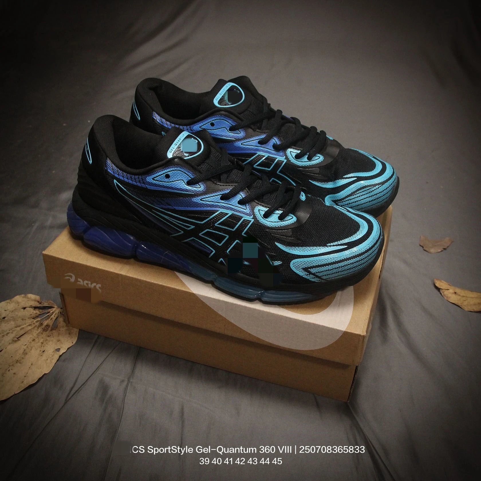 Asics Gel-Quantum 360 VIII Black Sneakers Running Shoes - 12