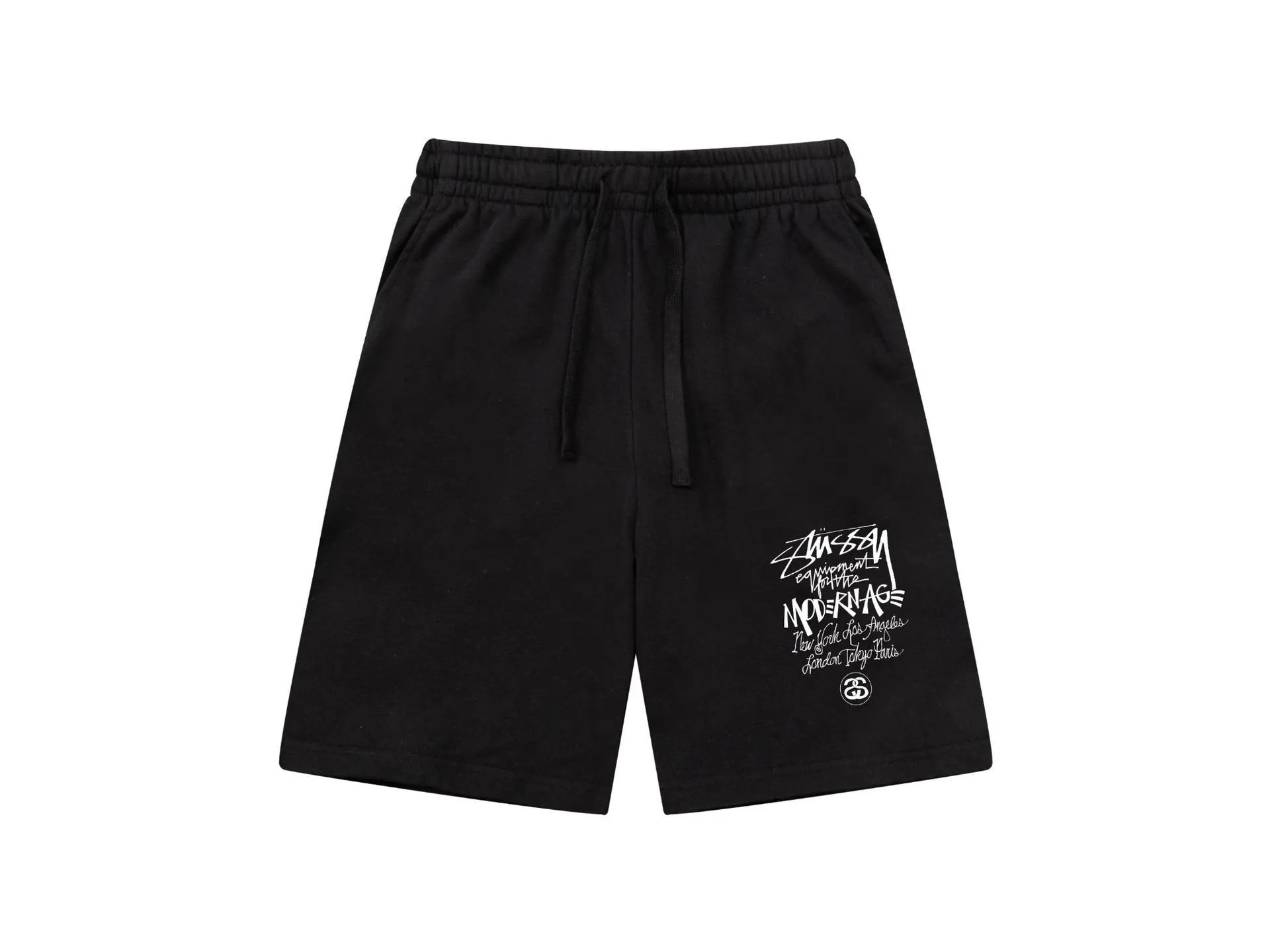 Stussy STU 80 Logo Heather Gray Shorts - 10