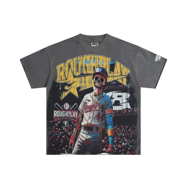 Design Roughplay Stay Young Wild And Free Graphic T-Shirt Off-White T-Shirts - 9