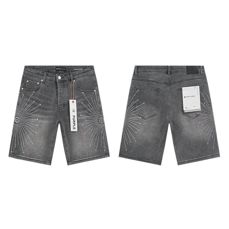 Amiri Logo-Print Distressed Denim Shorts Blue - 3