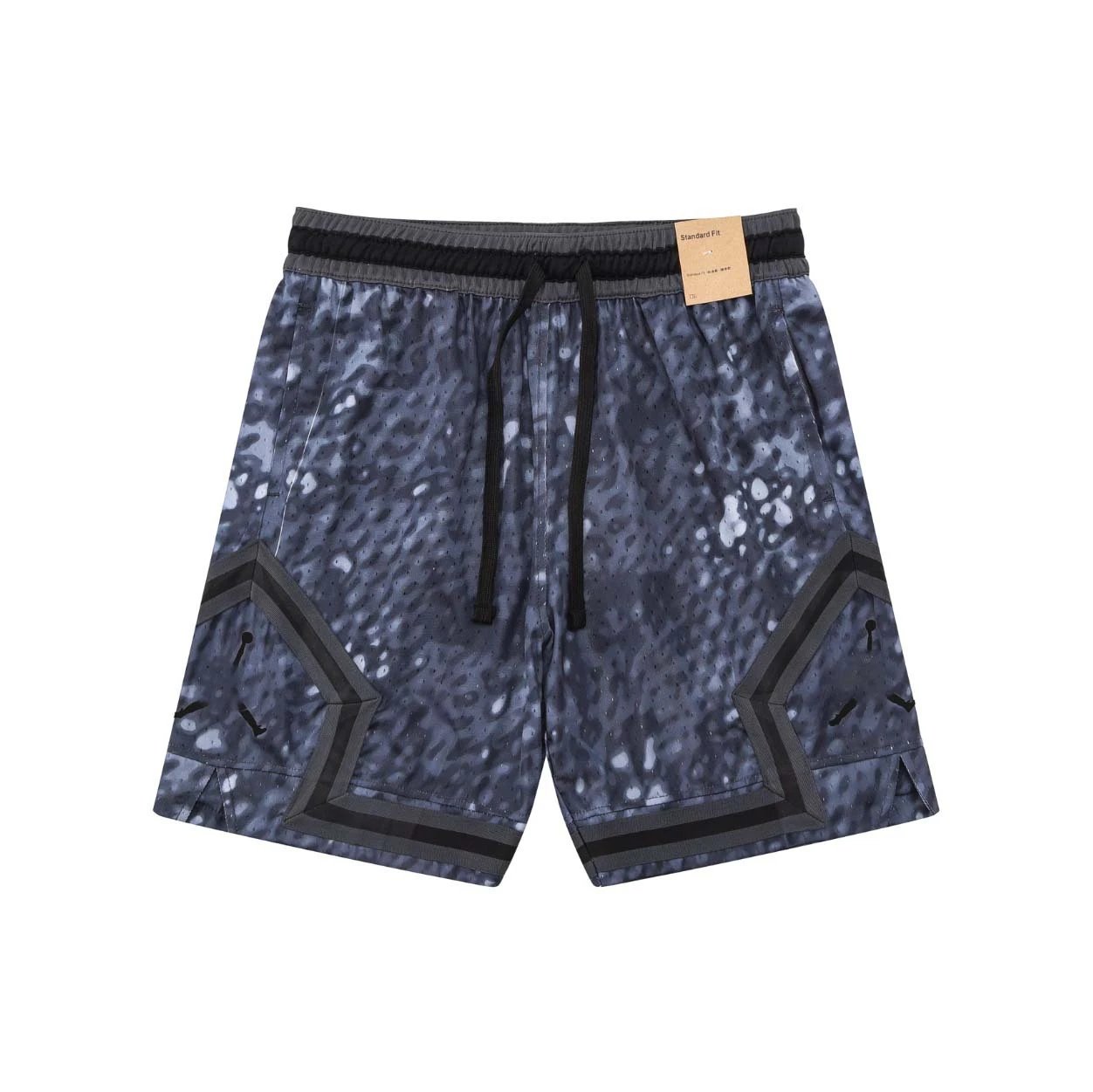 Design Mesh Basketball Shorts Blue and Cream - 5