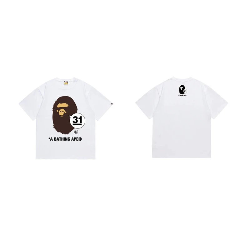 A Bathing Ape 31 Logo Graphic T-Shirt Black - 26