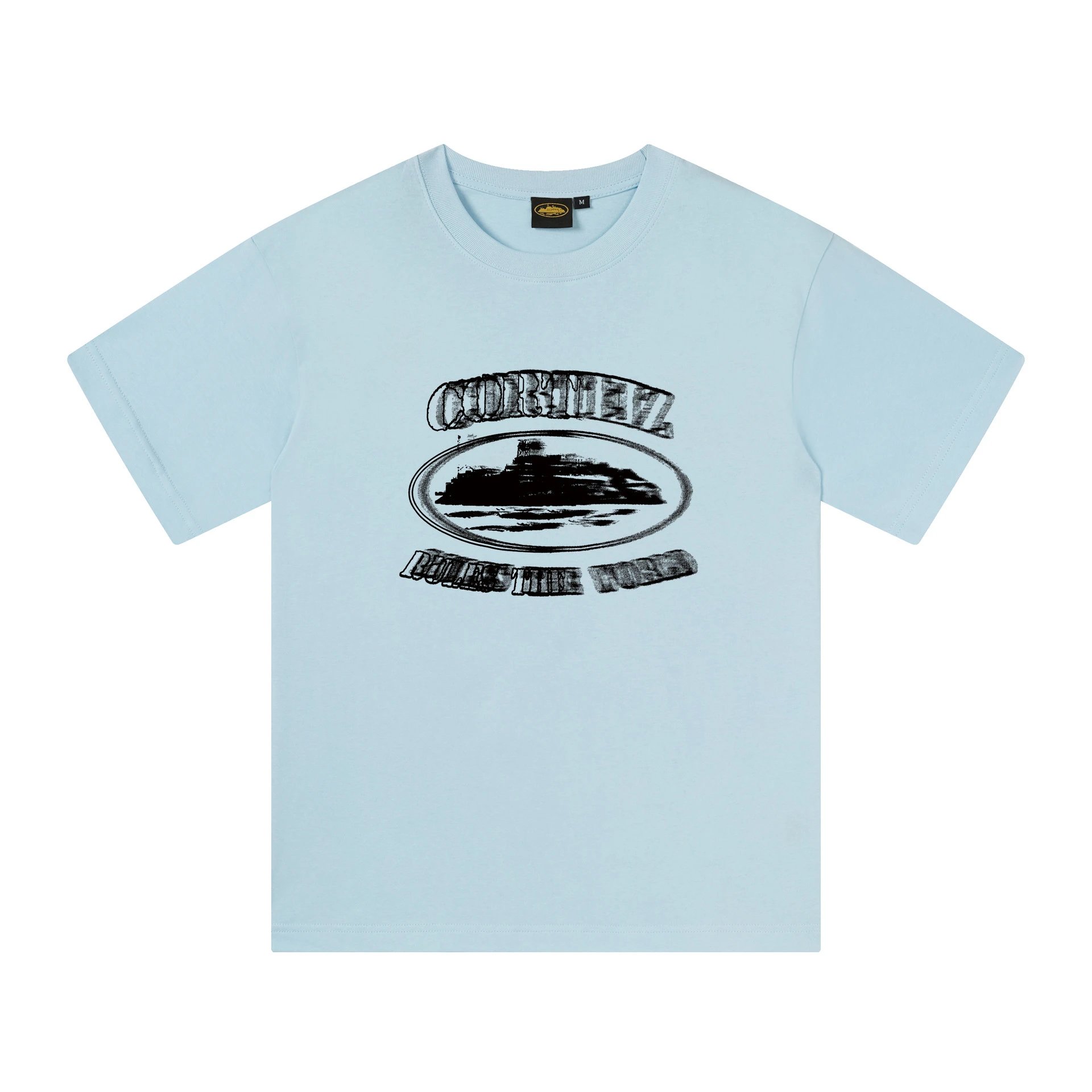 Design Oval Island Graphic Black T-Shirt - 32