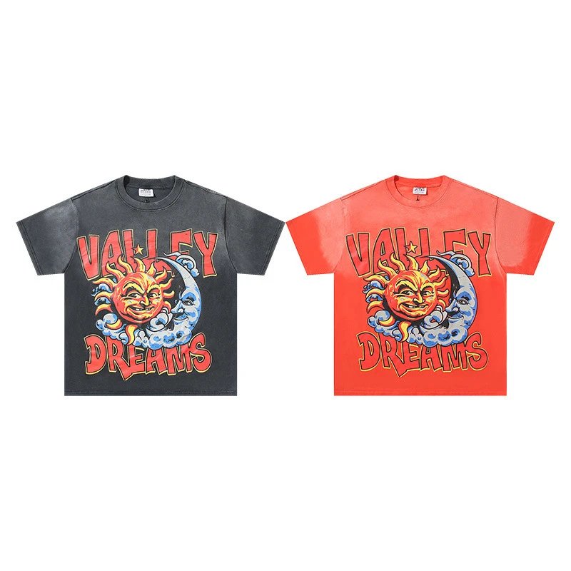 Unbranded T-Shirts Washed graphic-print short-sleeve T-shirt image 5