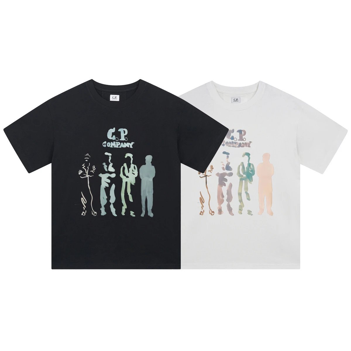 C.P. Company Patch Logo Black T-Shirt - 52