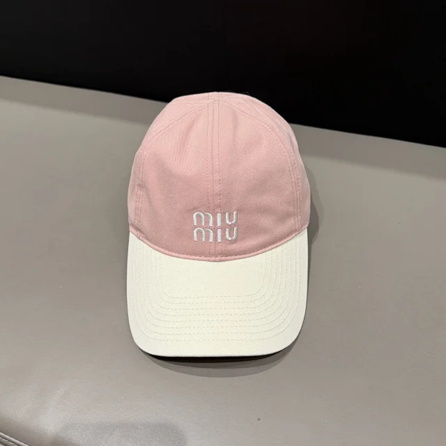 Miu Hats Distressed Logo Baseball Cap product detail image 23