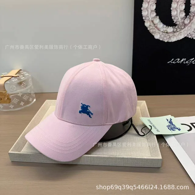 Burberry Hats Embroidered Equestrian Knight Baseball Cap product detail image 14