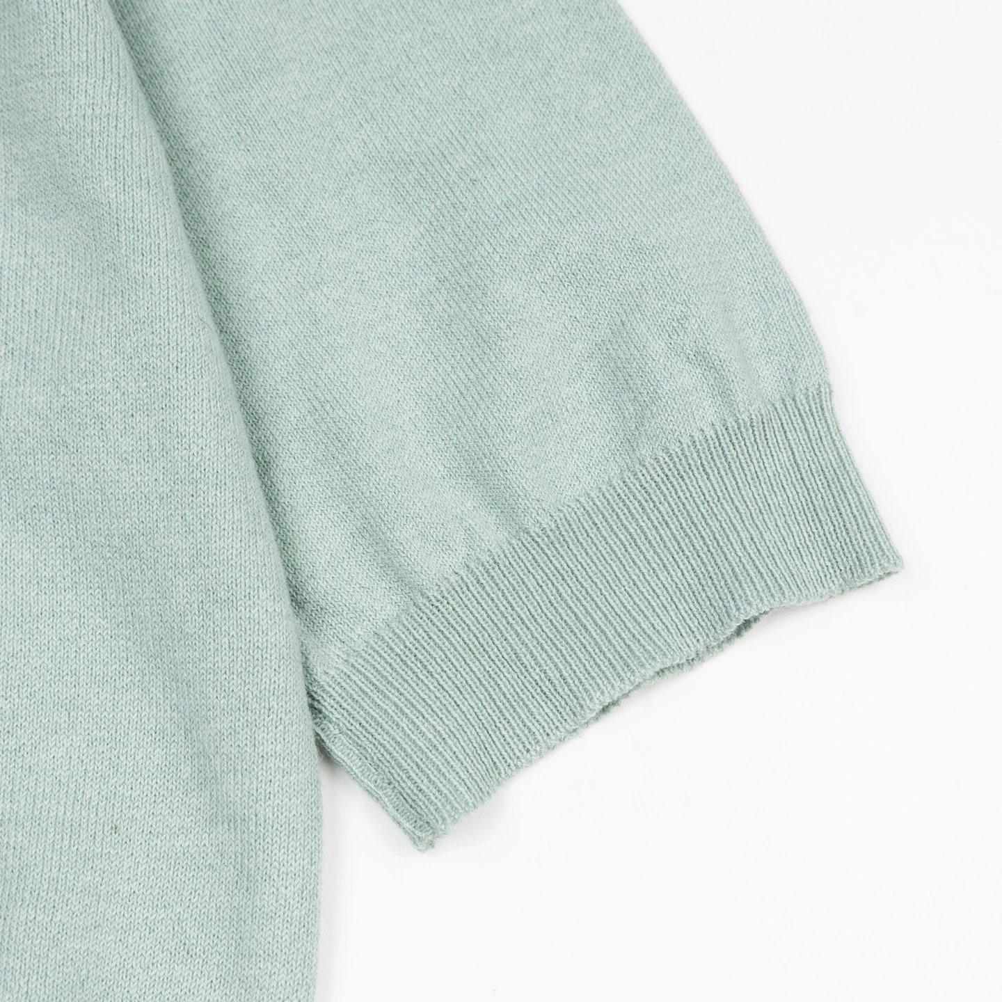 Mardi Mercredi Knit Polo Mint Green Polo Shirt - 19