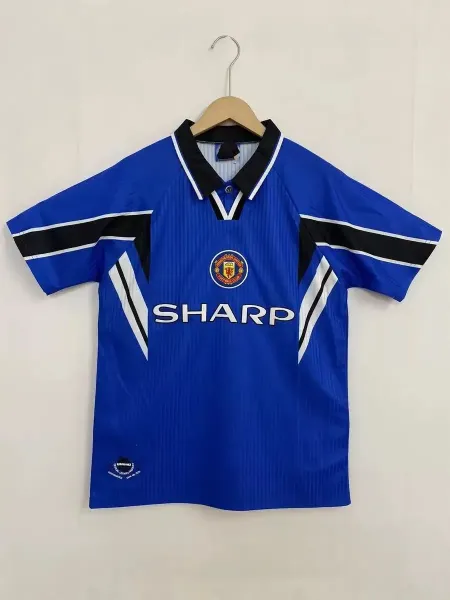 Manchester United 1996-97 Away Jersey Blue - 1