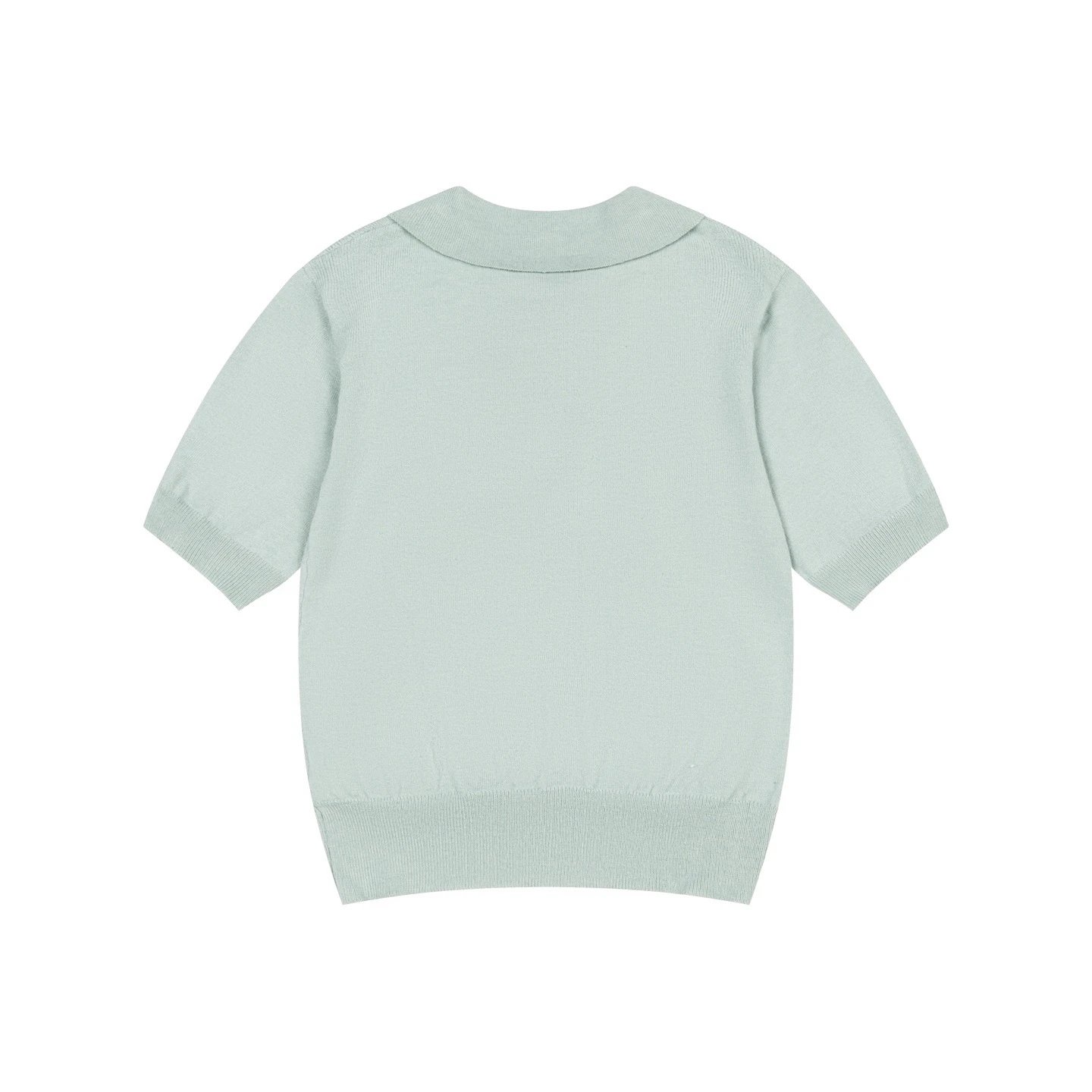 Mardi Mercredi Knit Polo Mint Green Polo Shirt - 14