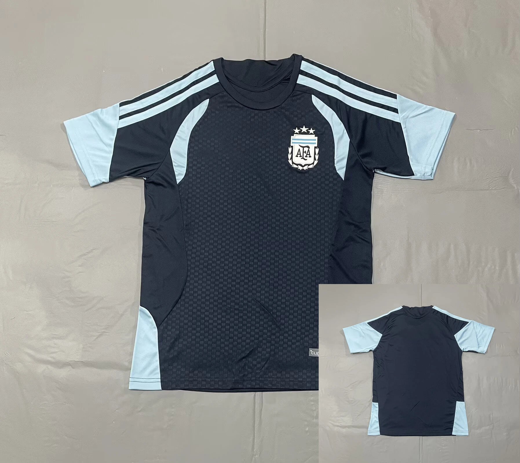 KNVB Netherlands National Team Away Jersey Black / Orange Graphic Polo - 16