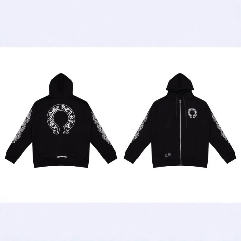 Chrome Hearts Hoodies & Sweatshirts Graphic Full-Zip Hooded Sweatshirt image 2