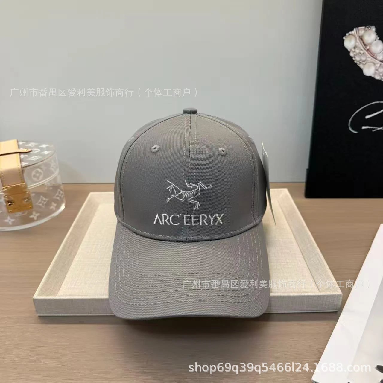 Arc'teryx Logo Embroidered Gray Baseball Cap - 12