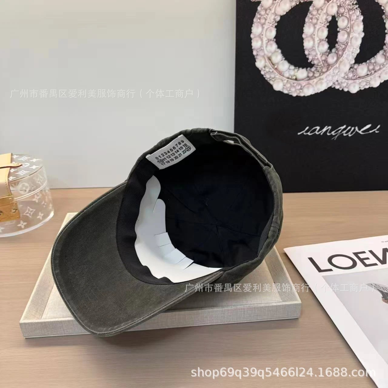 Design Baseball Cap Army Green Washed Cotton Cap - 13