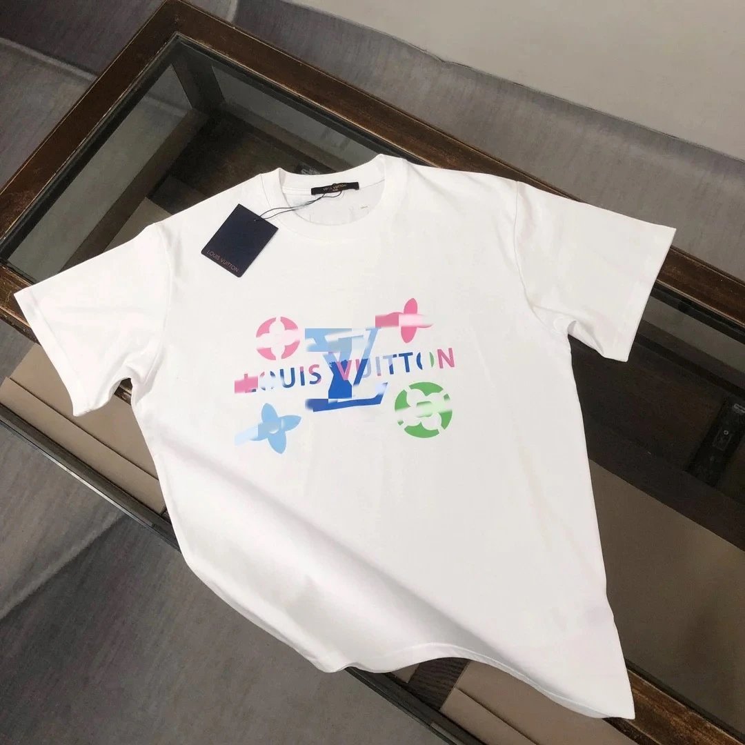 Louis Vuitton Painted Logo Black T-Shirt - 8