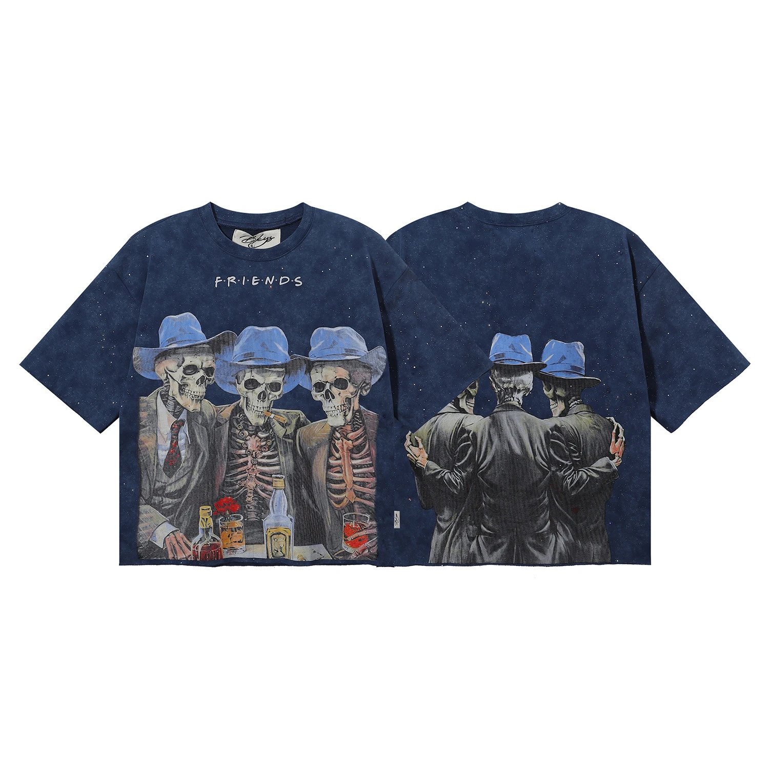 Design Bkyo Stay High Graphic Oversized T-Shirt Charcoal T-Shirts - 18