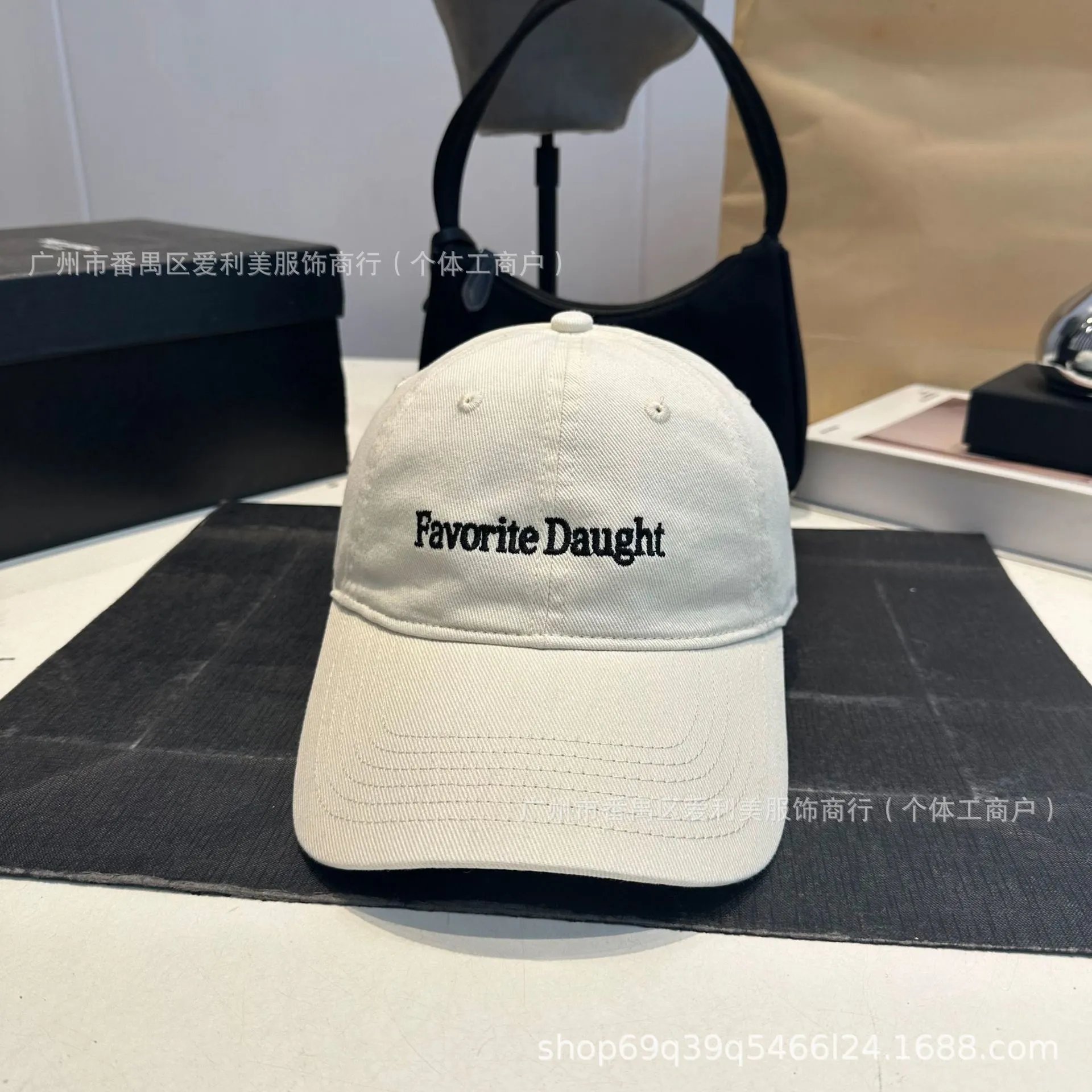 Design Favorite Daught Embroidered Brown Baseball Cap - 5