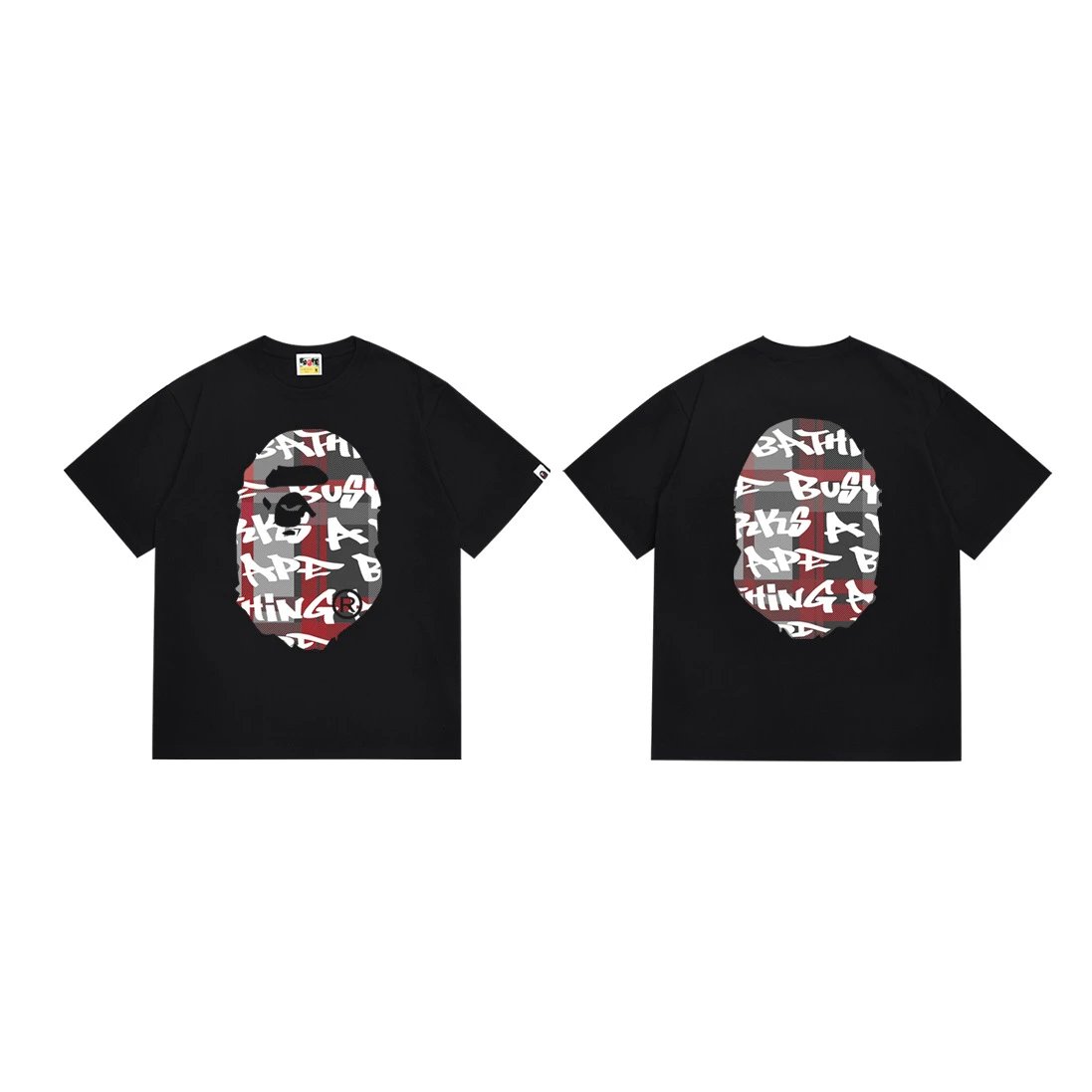 A Bathing Ape Pixel Camo Ape Head White T-Shirt - 13