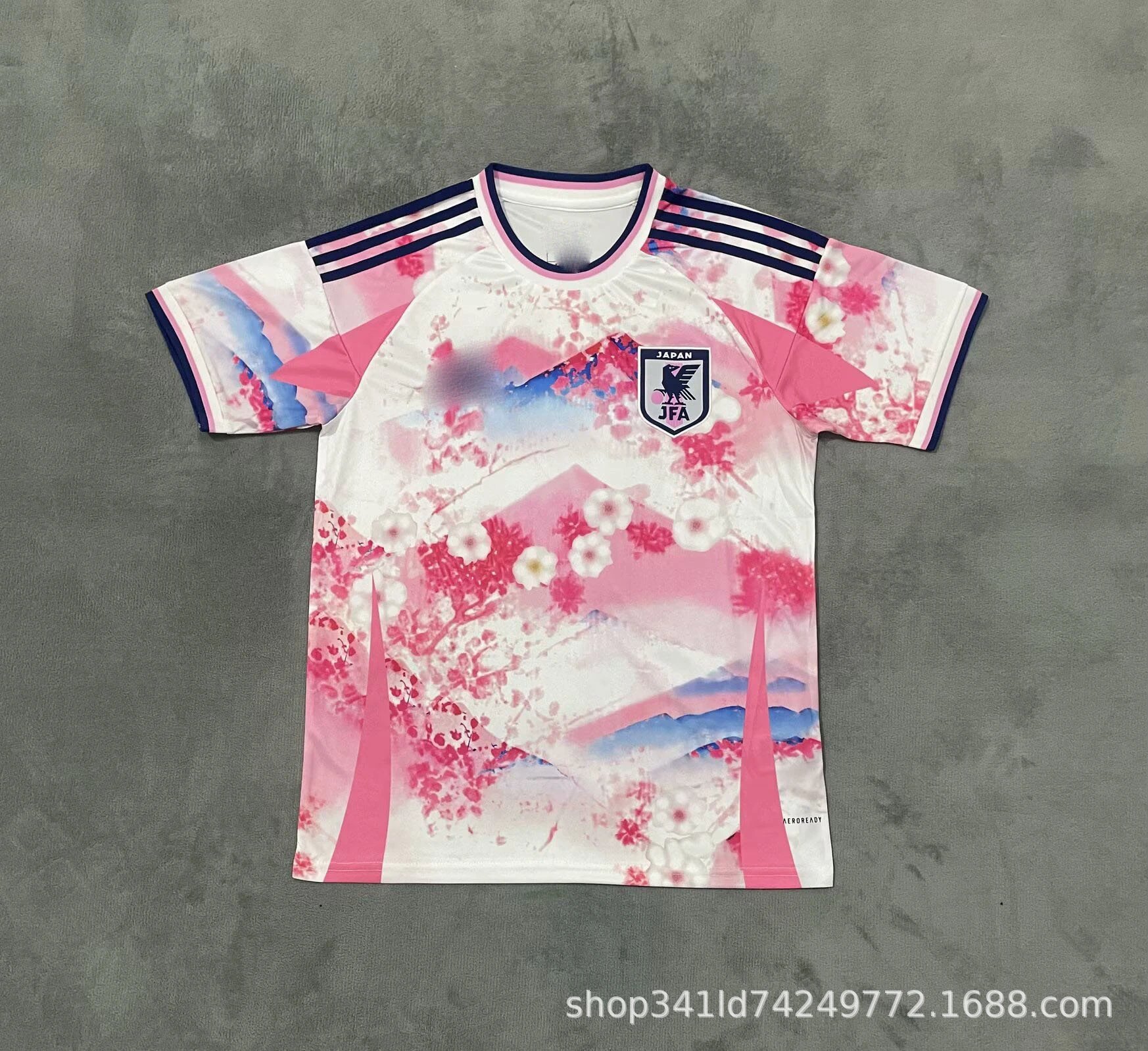 Adidas Japan National Team Away Jersey White Red Flame Print Jersey - 11