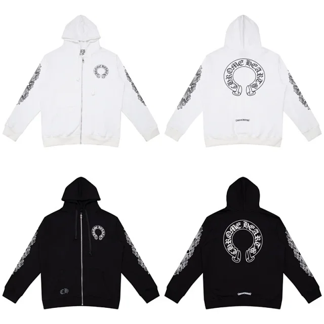 Chrome Hearts Hoodies & Sweatshirts Graphic Full-Zip Hooded Sweatshirt product detail image 3