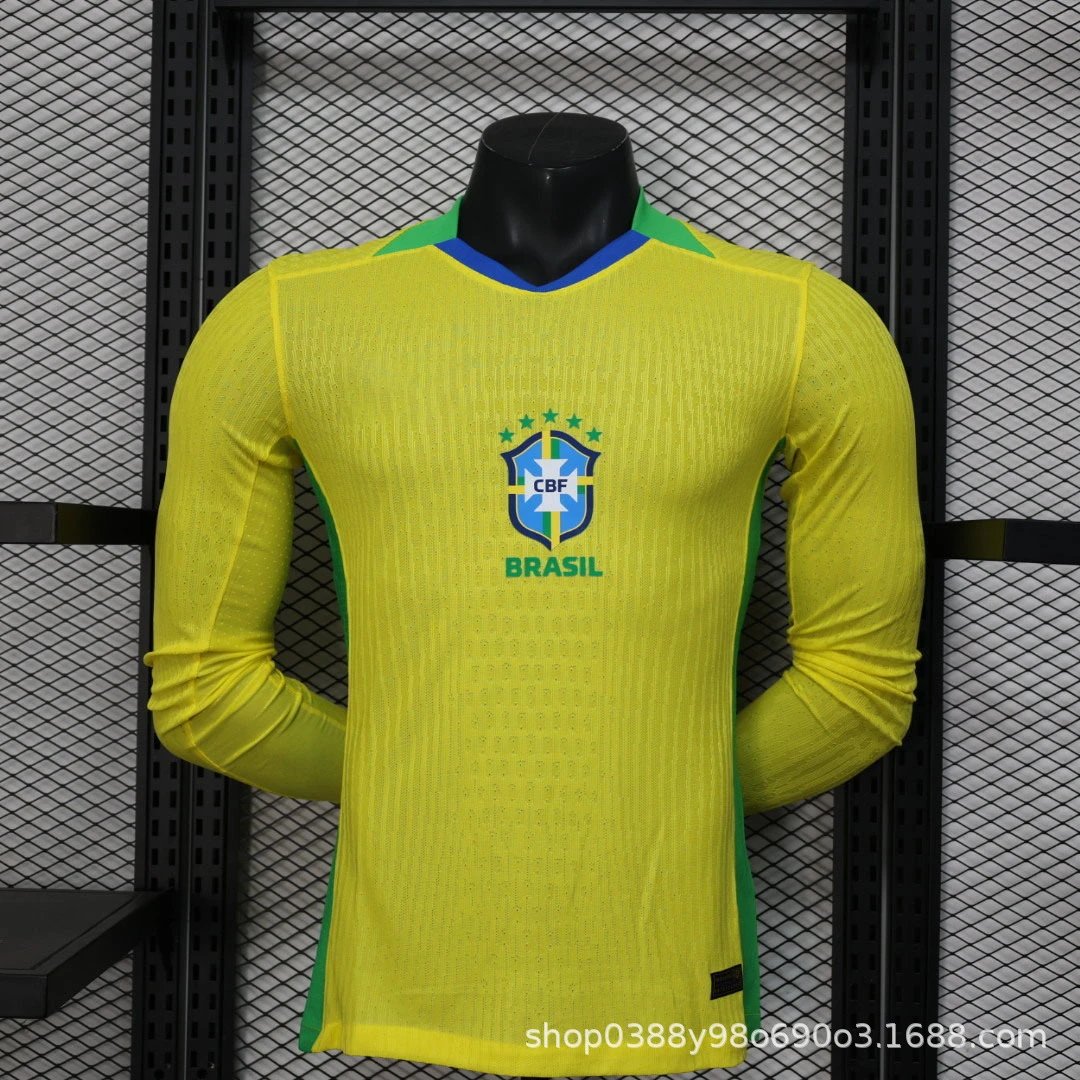 CBF Brazil National Team Training Jersey Blue Purple Neon Green - 19