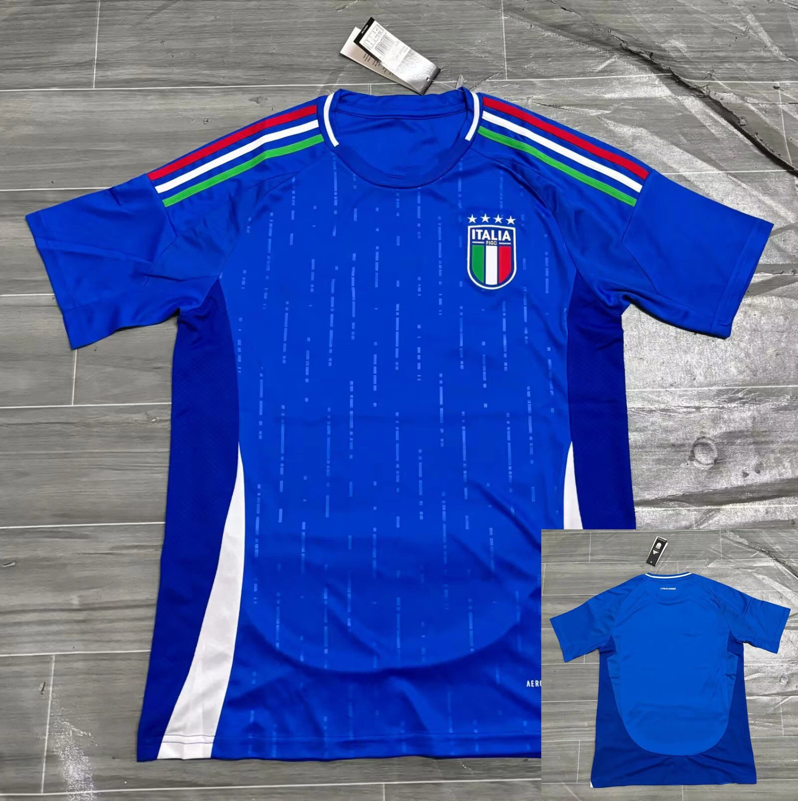 Design Spain National Team Away Jersey Light Blue Patterned Football Jersey - 8