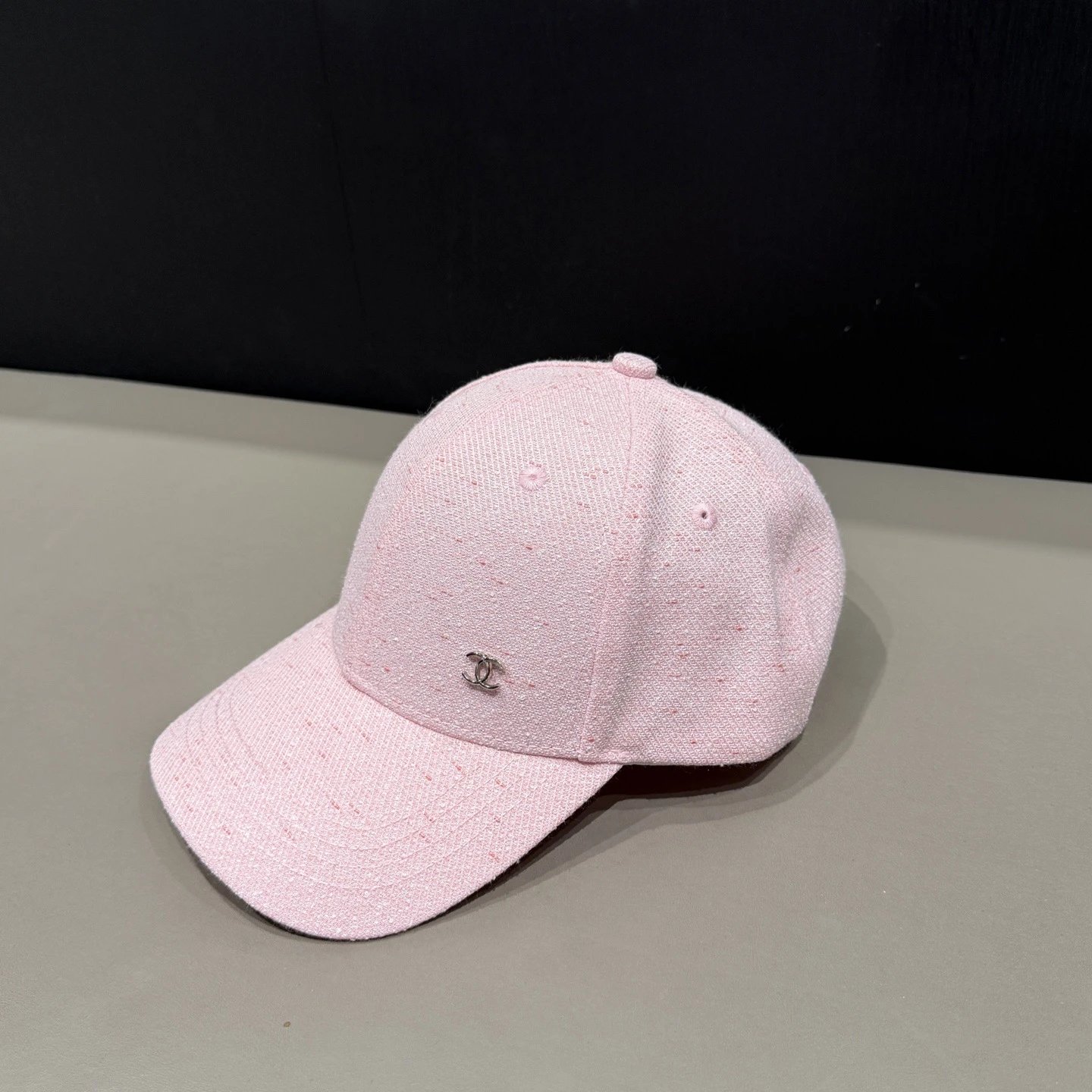Prada Triangle Logo Washed Denim Baseball Cap Gray - 6