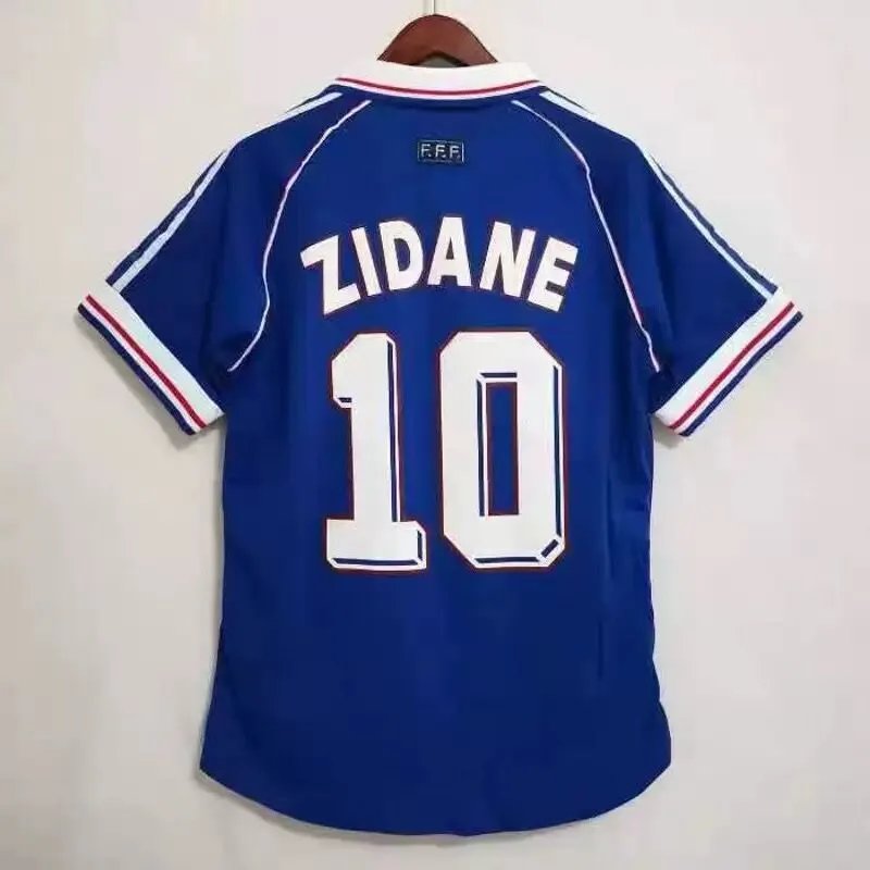 CBF France National Team Zidane 10 White Away Jersey - 15