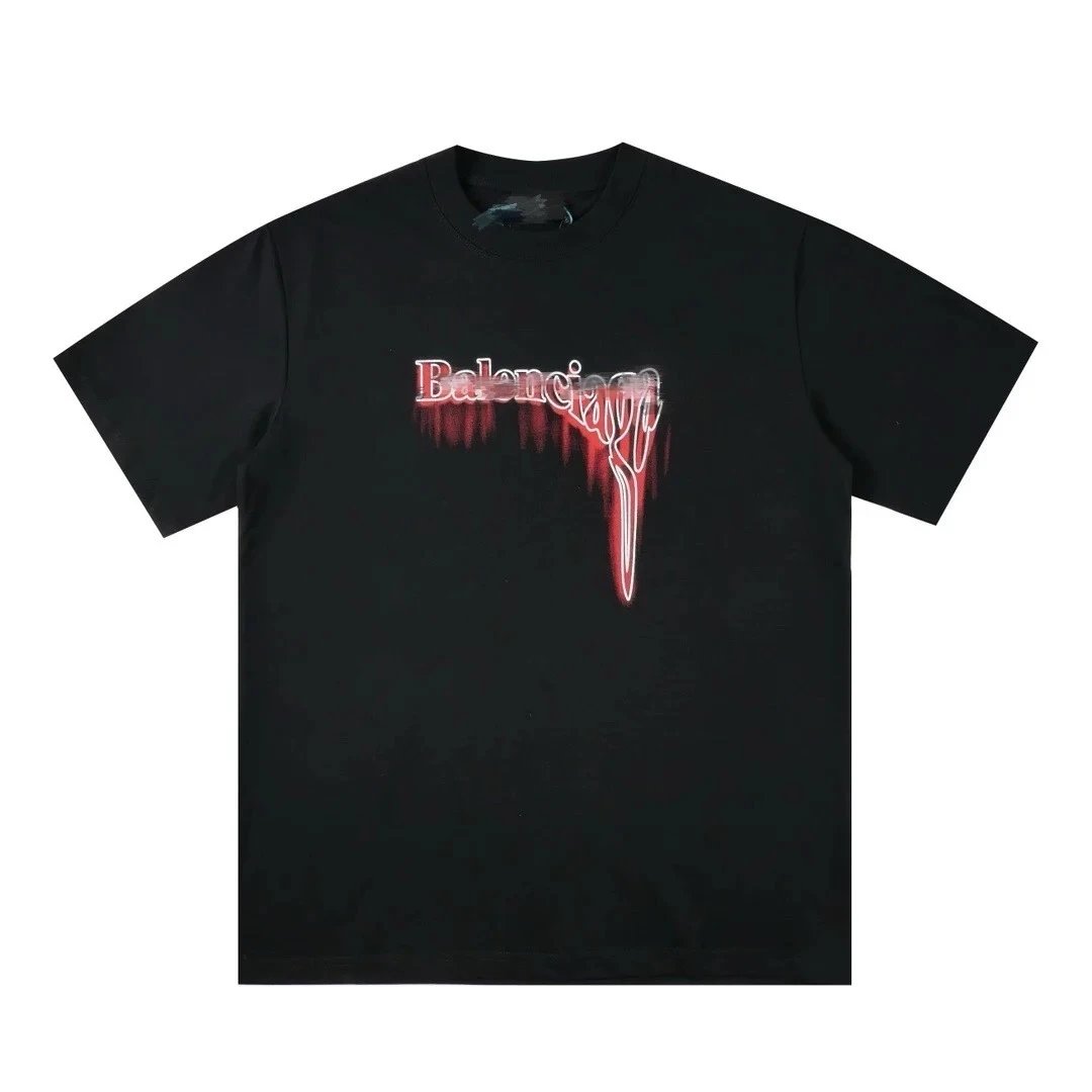 Balenciaga Wifi Heart T-Shirt Black - 22