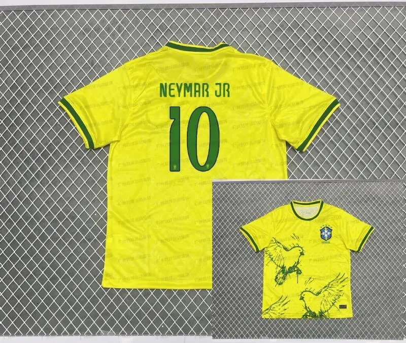 CBF Brazil National Team Vini Jr. #7 Graphic Jersey Black Pink - 10