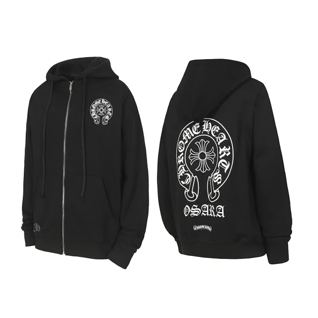Chrome Hearts Hoodies & Sweatshirts Graphic Full-Zip Hooded Sweatshirt product detail image 18