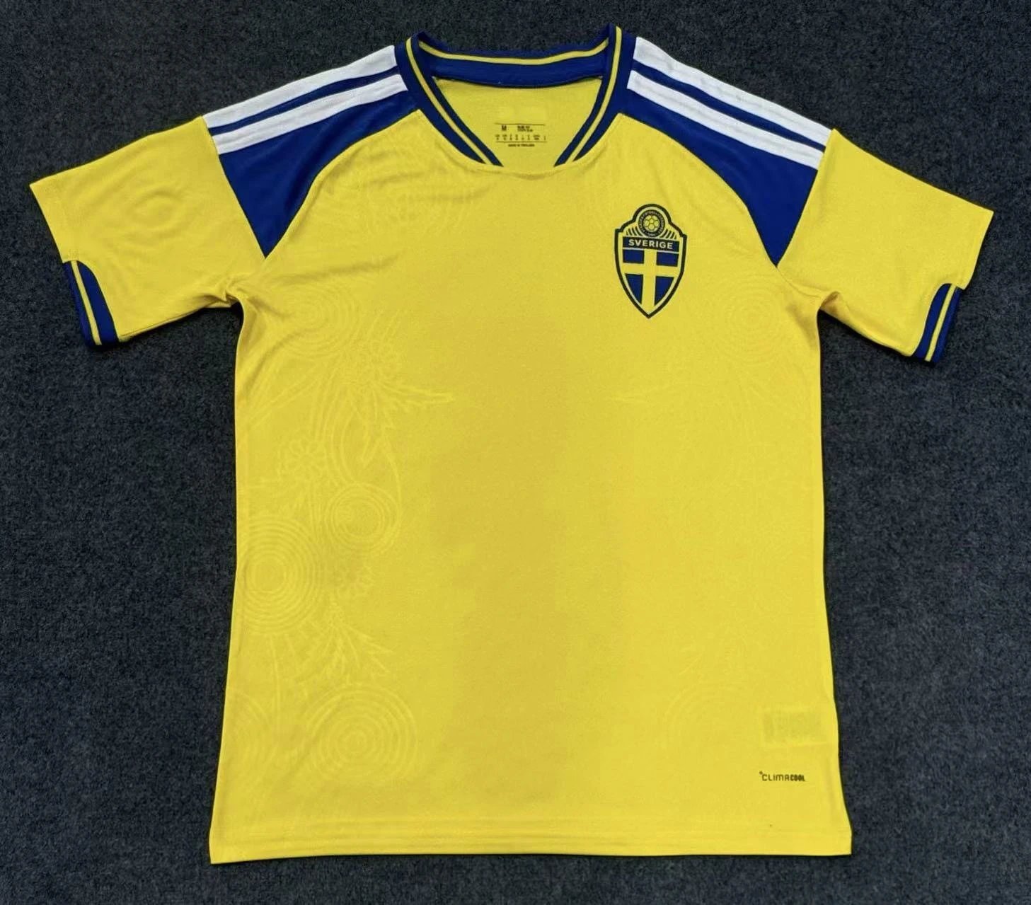 Adidas Argentina National Team Third Jersey Black Blue Swirl Print Jersey - 7