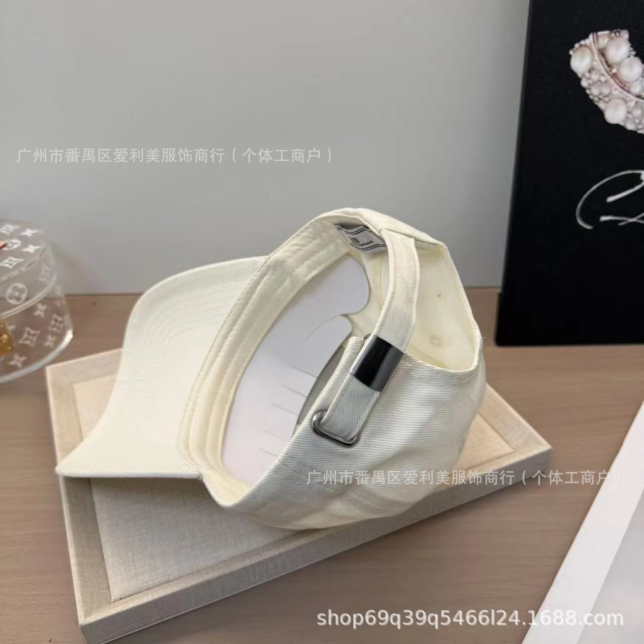 Alexander McQueen AM Logo Beige Baseball Cap - 9