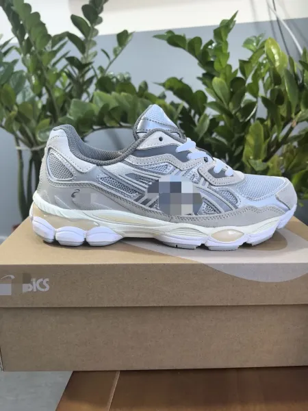 Asics Gel-Kayano 14 Silver Gray White Running Shoes - 1